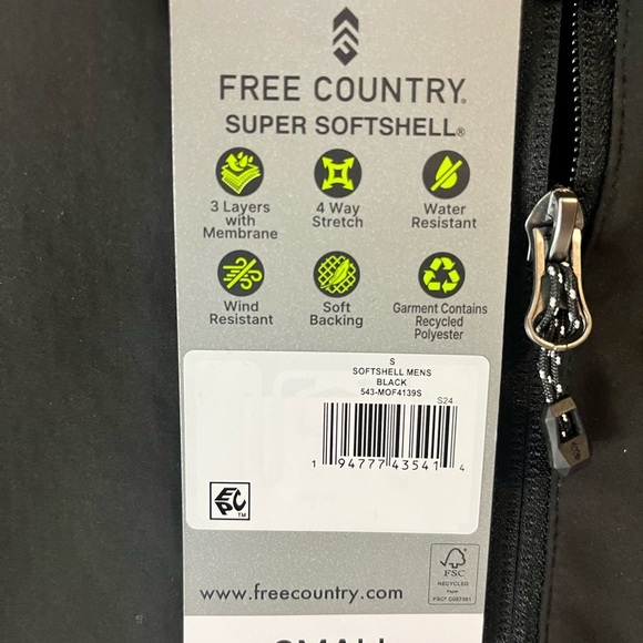 Free Country Men’s Jacket Size Small NWT - Picture 3 of 14